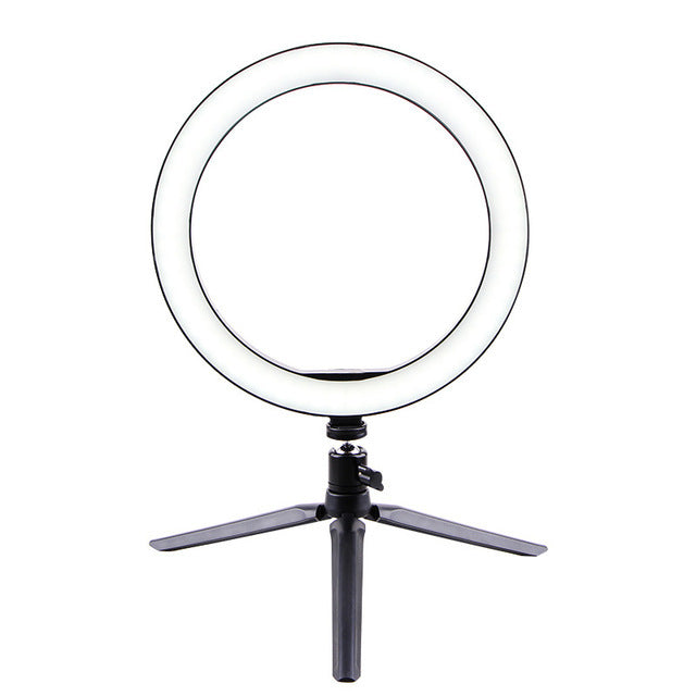 LED Ring Light with Adjustable Brightness - Perfect for Makeup & Streaming