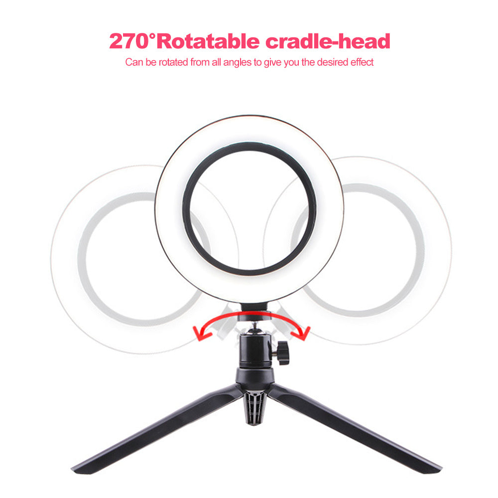 LED Ring Light with Adjustable Brightness - Perfect for Makeup & Streaming