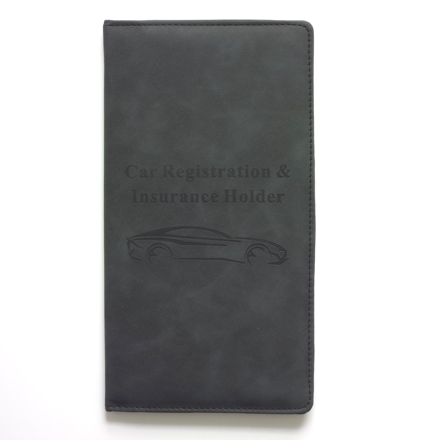 Car Registration & Insurance Holder - Slim PU Leather Case