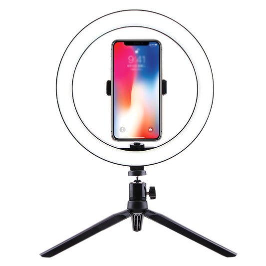 LED Ring Light with Adjustable Brightness - Perfect for Makeup & Streaming