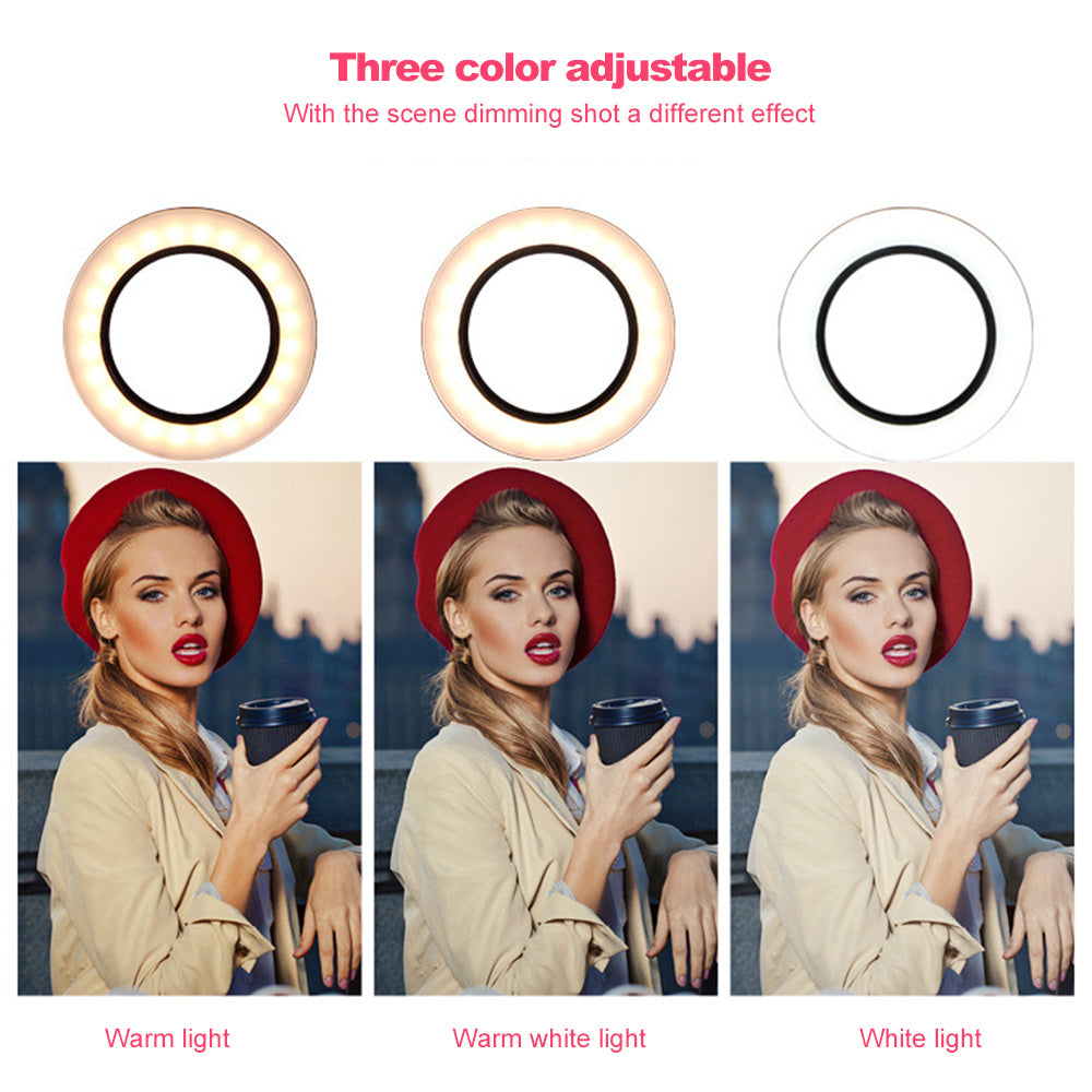 LED Ring Light with Adjustable Brightness - Perfect for Makeup & Streaming