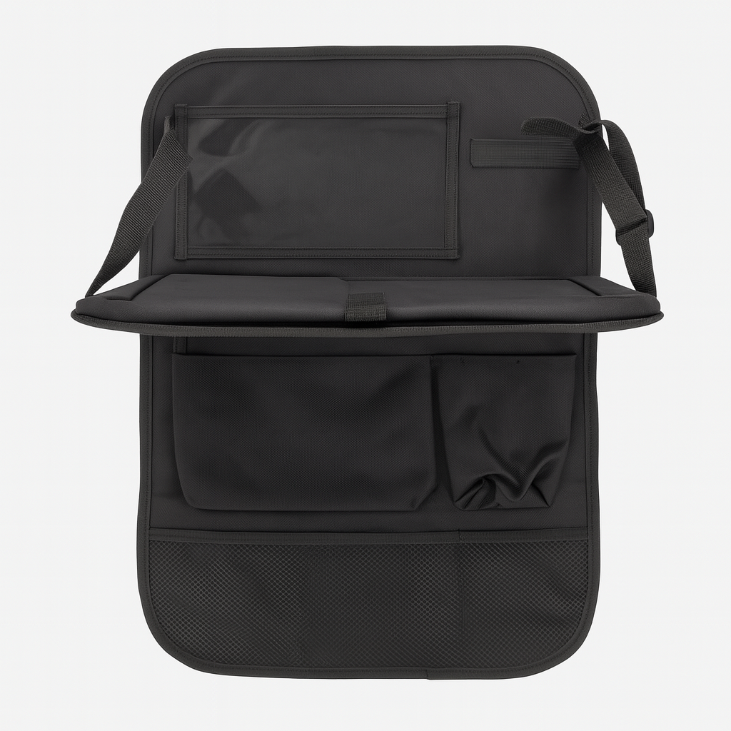 Car Back Seat Organizer with Foldable Tray