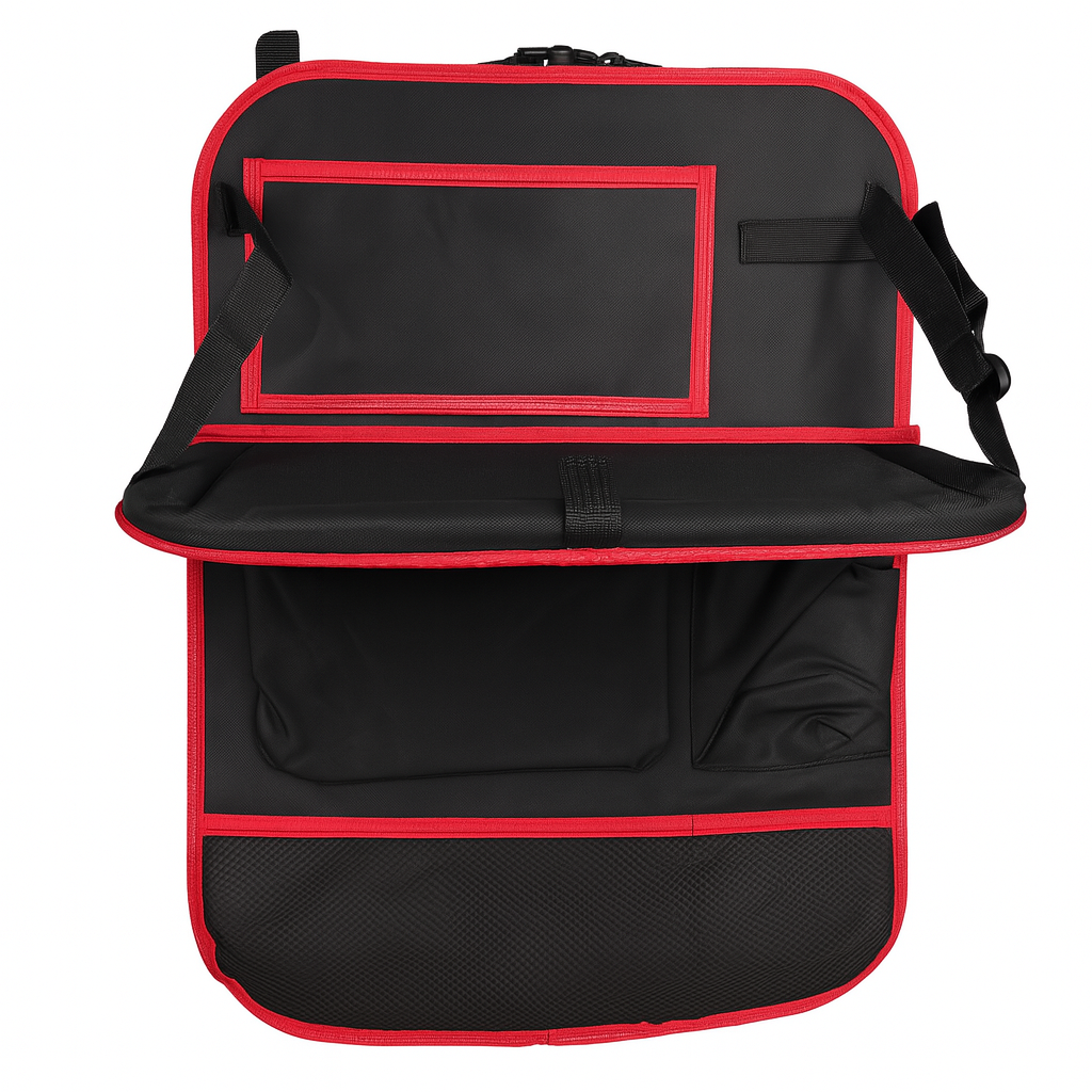 Car Back Seat Organizer with Foldable Tray